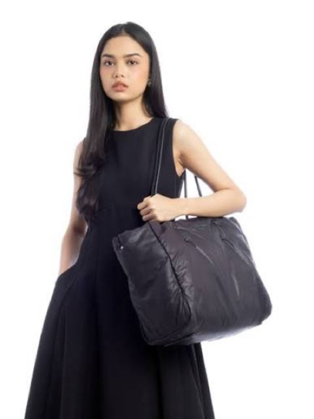 kate spade Black Quilted Nylon Tote Bag
